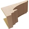Ekena Millwork 11"W x 22"D x 11"H Wide Diane Rough Cedar Woodgrain TimberThane Corbel, Primed Tan CORUR11X22X11DIARCPR - alternate 5